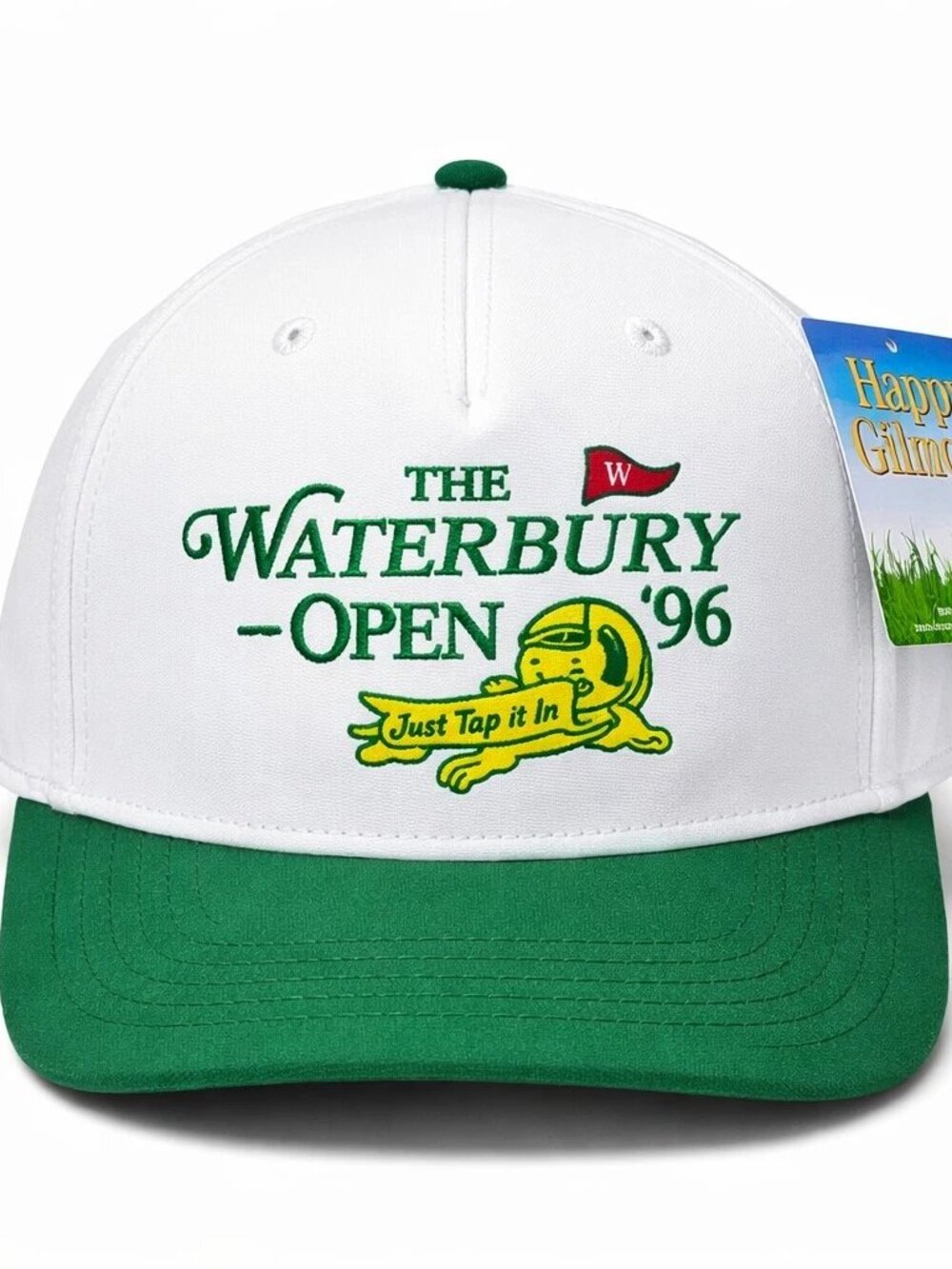 Happy Gilmore The Waterbury Open '96 "Just Tap It In" Golf Snapback Hat White